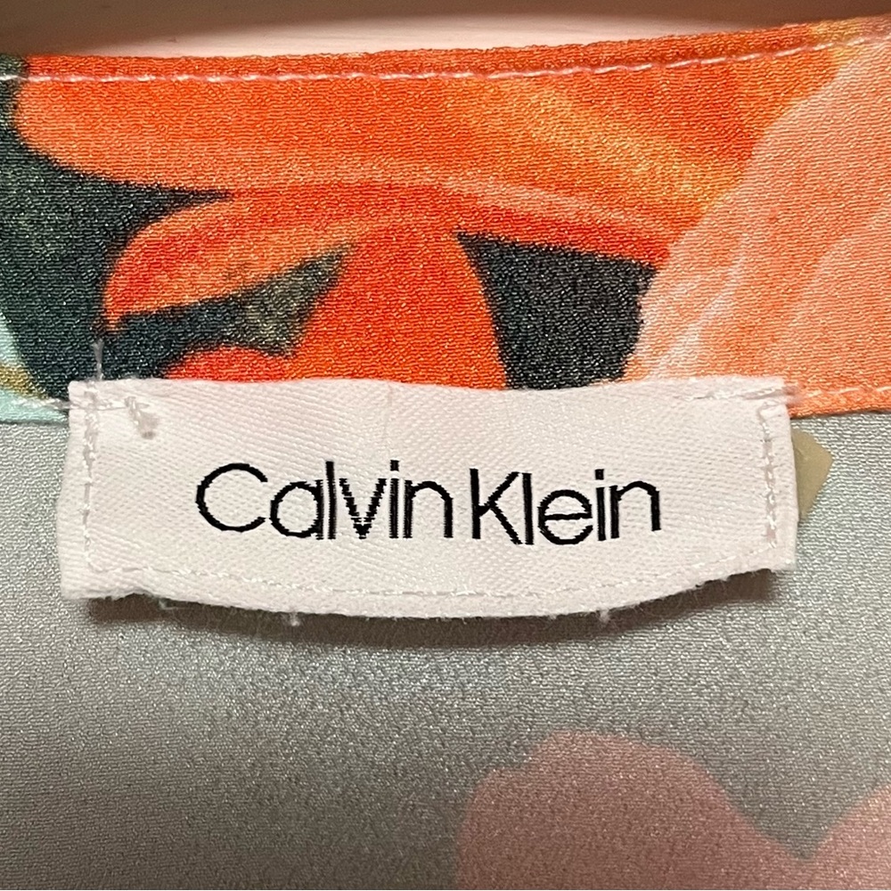 CALVIN KLEIN Floral Button Down Shirt - Picture 8 of 12
